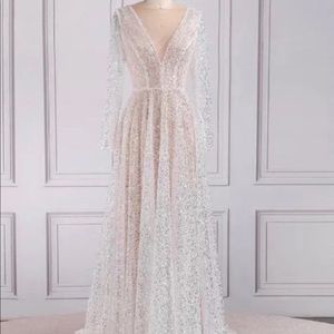 Sparkly Deep-V dress